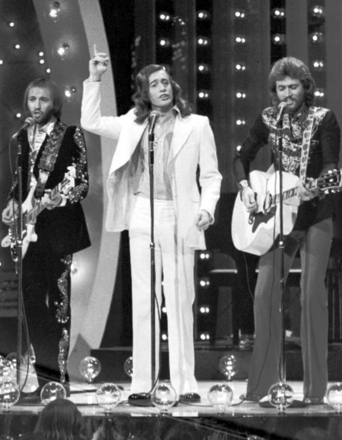 The Bee Gees performing on “The Midnight Special” 